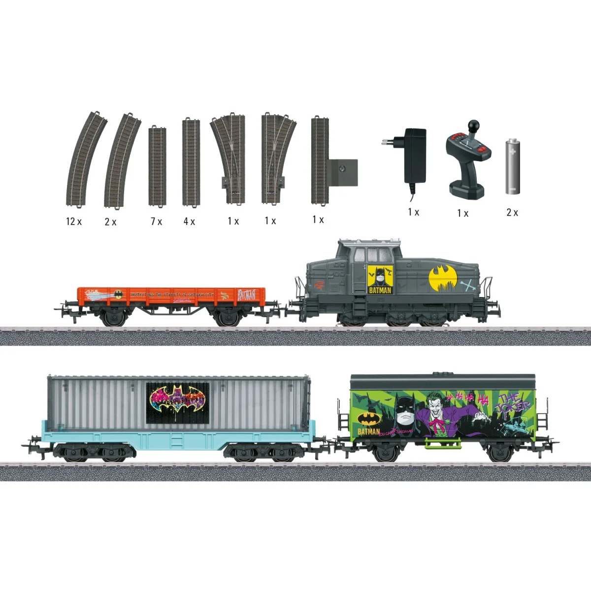 Marklin 29828 Batman Train Starter Set with Diesel Locomotive - Sta...