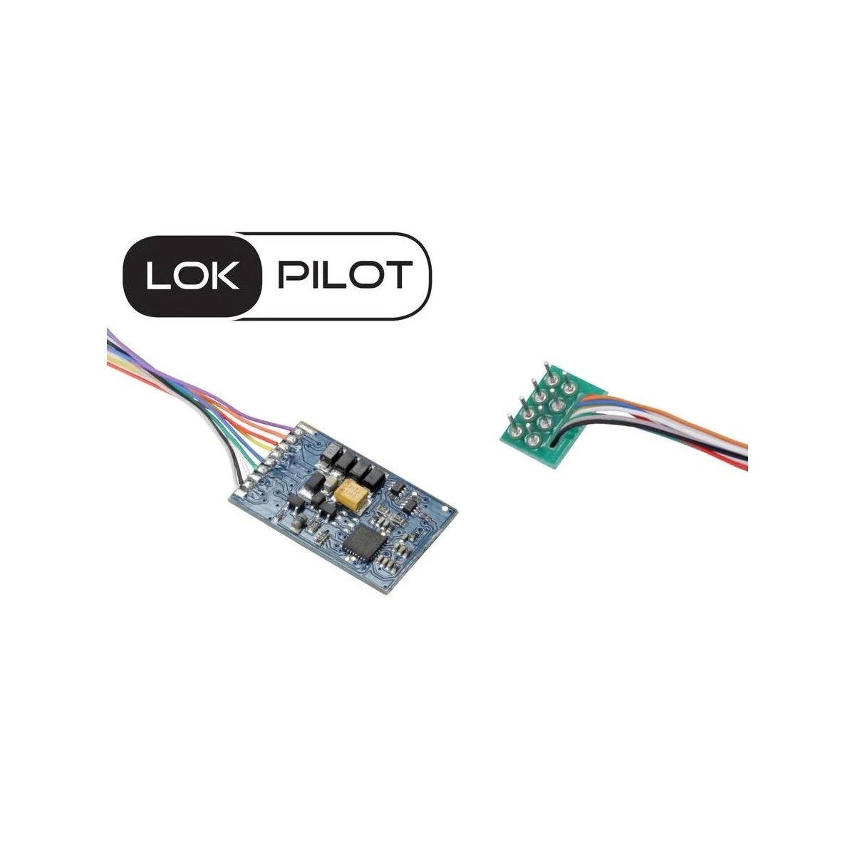 Esu 59020 Décodeur Lokpilot basique, DCC, NEM 652, 8 broches, pour locomotive Esu Esu_59020 - 1