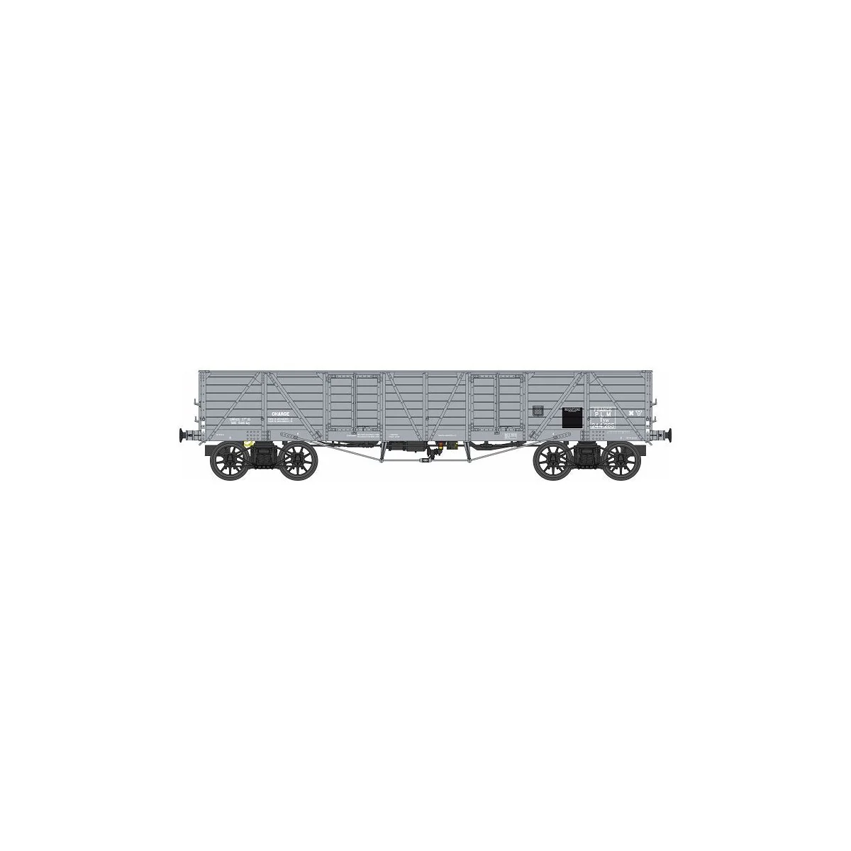 Ree Modeles WB782 Wagon TP Dump Truck, grey, PLM, ep. II - WB-782