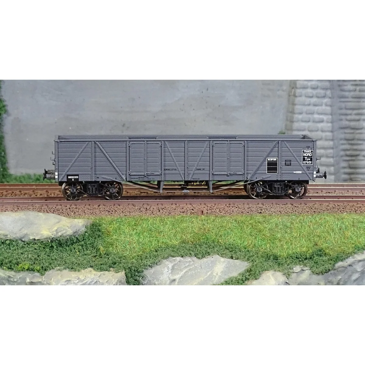 Ree Modeles WB784 Wagon TP Dump Truck, grey, NORD, ep. II - WB-784