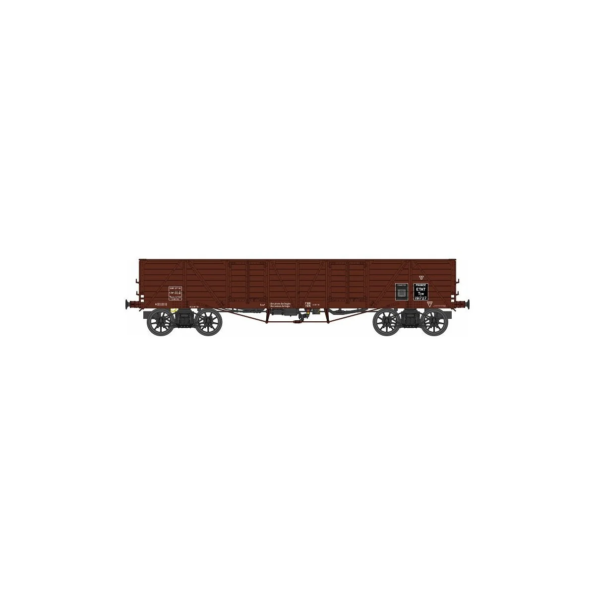 Ree Modeles WB785 Wagon TP Dump Truck, brown, ETAT, ep. II - WB-785