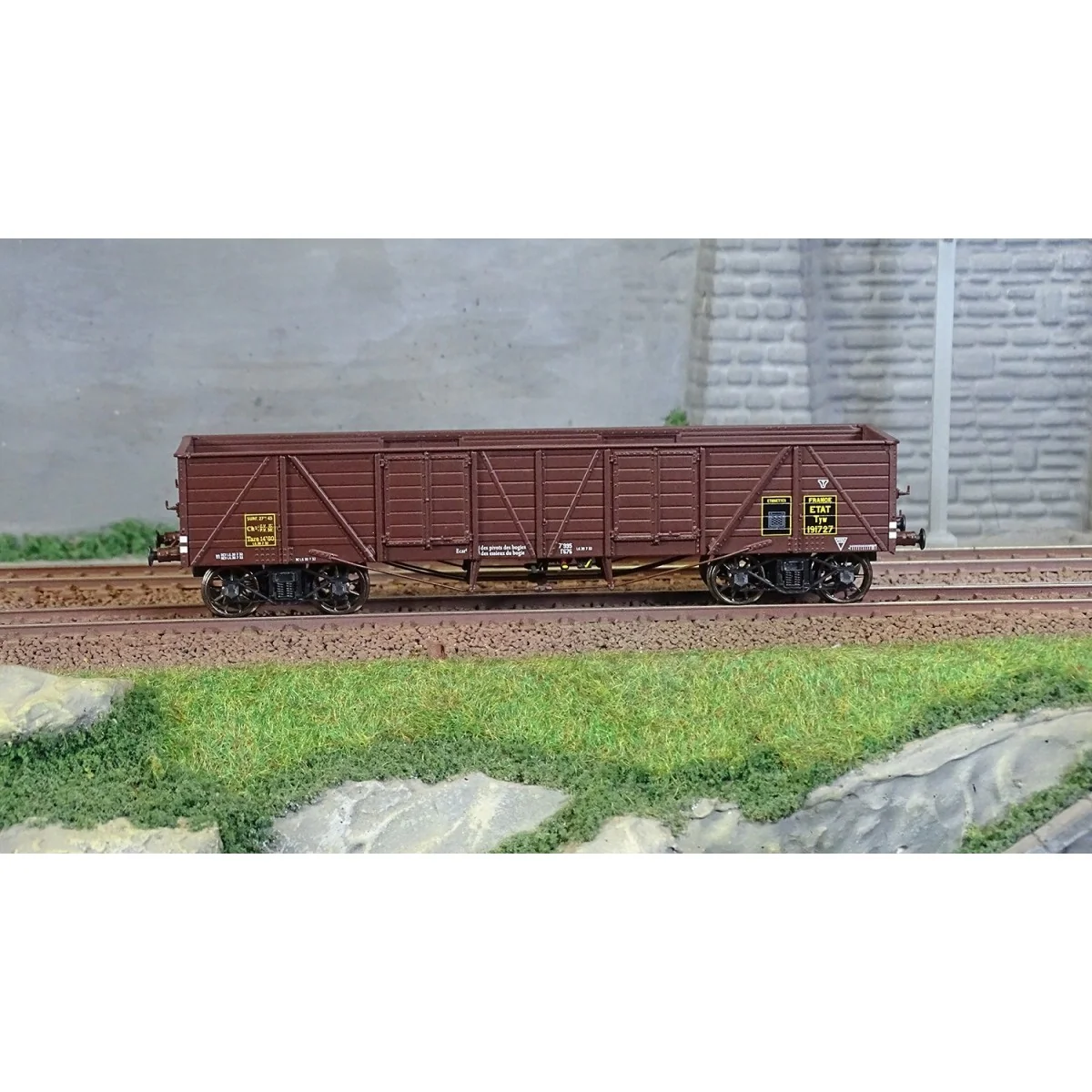 Ree Modeles WB785 Wagon TP Dump Truck, brown, ETAT, ep. II
