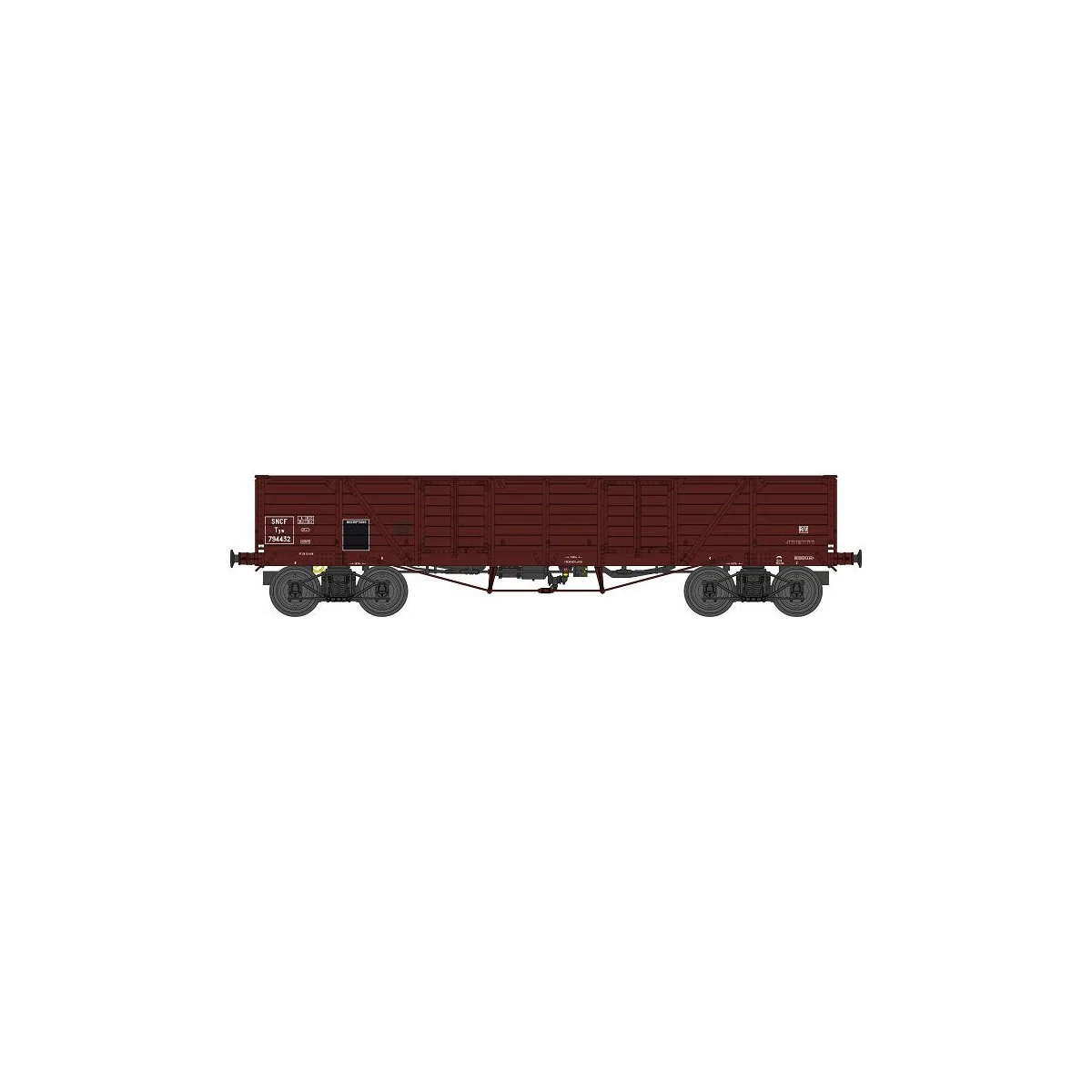 Ree Modeles WB789 Wagon TP Dump Truck, brown, SNCF, ep. IIIb - WB-789