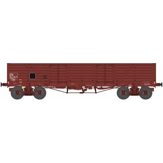 WB-790-Ree Modeles WB790 Wagon TP Dump Truck, brown, SNCF, ep. IV