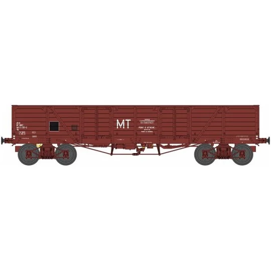 WB-791-Ree Modeles WB791 Wagon TP Tippereau MT, brown, SNCF, ep. IV