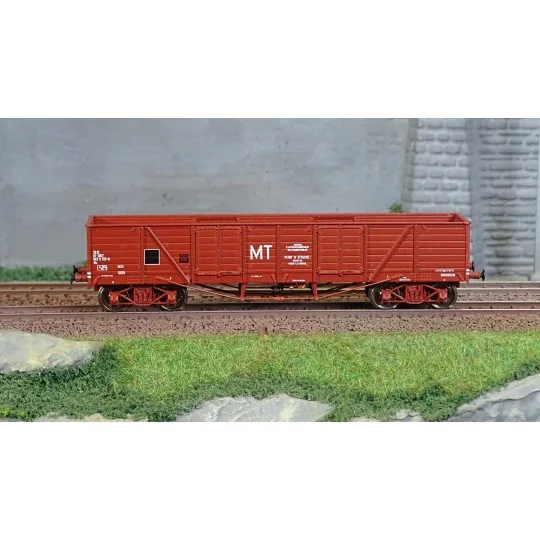 WB-791-Ree Modeles WB791 Wagon TP Tippereau MT, brown, SNCF, ep. IV