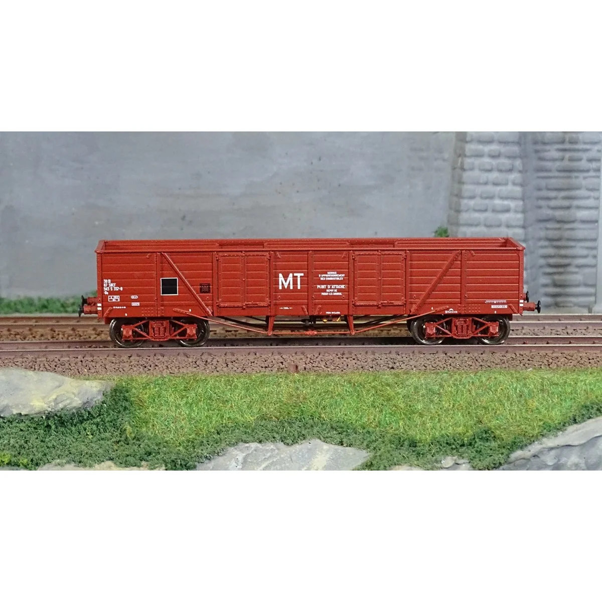 Ree Modeles WB791 Wagon TP Tombereau MT, brun, SNCF, ep. IV Ree Modeles WB-791 - 2