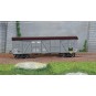 WB-772-Ree Modeles WB772 Wagon TP Couvert, 4 portes, gris , PLM, ep. II
