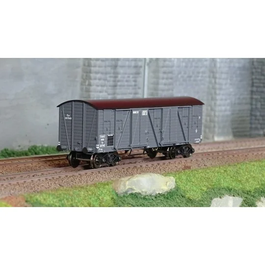 WB-773-Ree Modeles WB773 Covered Public Works Wagon, 4 doors, grey, NORTH, era II