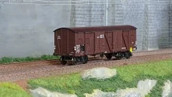 Ree Modeles WB775 Wagon TP Couvert, 4 portes, brun, ETAT, ep. II Ree Modeles WB-775 - 1