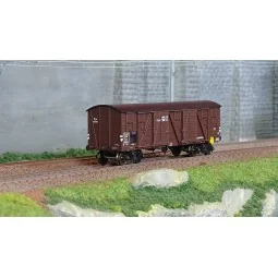 Ree Modeles WB775 Covered Public Works Wagon, 4 doors, brown, CONDI...
