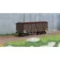 WB-776-Ree Modeles WB776 Covered Public Works Wagon, 4 doors, brown, SNCF, ep. IIIa