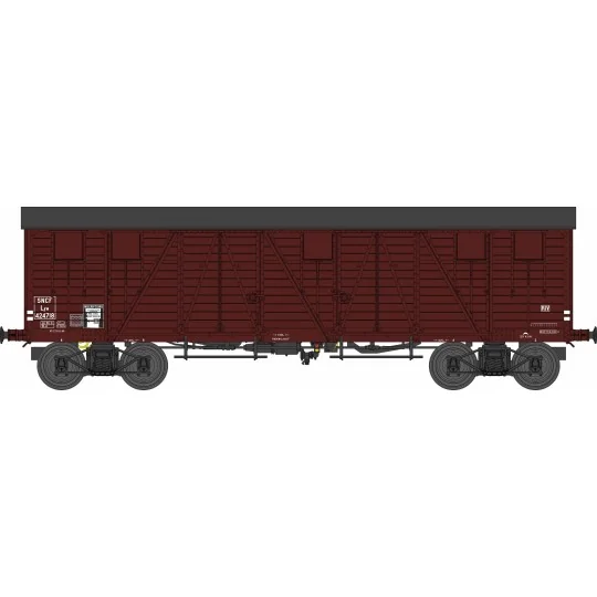 WB-780-Ree Modeles WB780 Covered Public Works Wagon, 4 doors, brown, SNCF, ep. IIIb