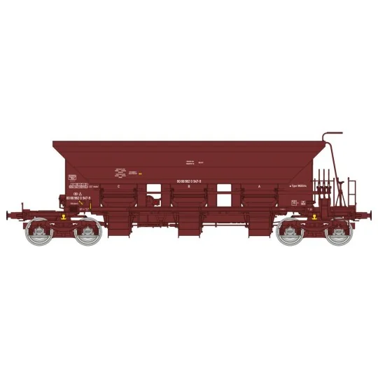 Ree Modeles WB755 Ballast Hopper Wagons T1 Uas, SNCF, ep. VI WB-755-Ree Modeles WB755 Ballast Hopper Wagons T1 Uas, SNCF, ep. VI