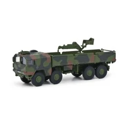 Schuco 452658500 MAN 10t GL truck, camouflage, military, with crane