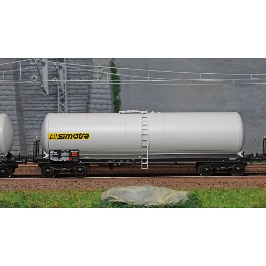 WB-594-Ree modeles WB594 Set de 3 wagons citernes ANF longues, bogies Y 23M, SIMOTRA