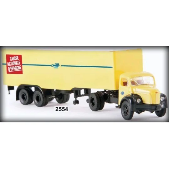 Sai_2554-Sai 2554 Berliet TLR 8 panel van semi-trailer truck, PTT - Sai_2554
