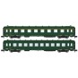 NW-272-REE Modeles NW272 Set de 2 voitures voyageurs DEV AO, SNCF, B8 et C10, ep.III, N - 1/160