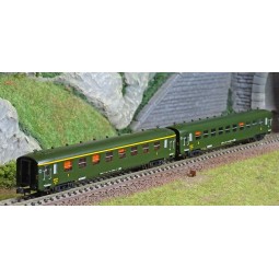 REE Modeles NW272 Set of 2 DEV AO passenger cars, SNCF, B8 and C10,...