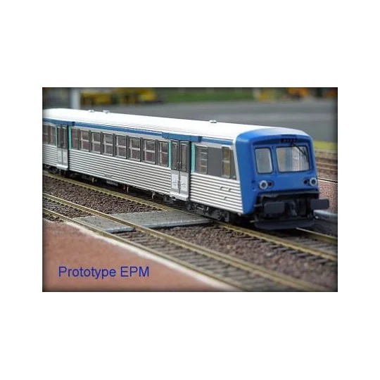 EPM 41.49.07 SNCF Regional Reversible Trainset, RRR Rhones Alpes, b... EPM_E_41.49.07-EPM 41.49.07 SNCF Regional Reversible Trainset, RRR Rhones Alpes, blue/stainless steel, modernized, cap logo, n - EPM_E_41.49.07
