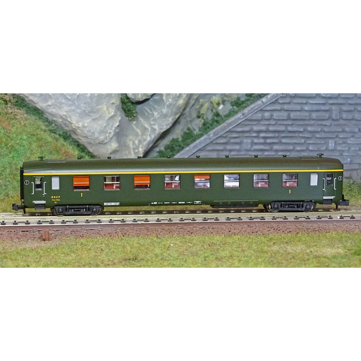 REE Modeles NW280 Voiture voyageurs DEV AO, SNCF, A8, ep.III, N - 1/160 Ree Modeles NW-280 - 2