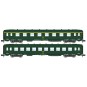 NW-286-REE Modeles NW286 Set of 2 DEV AO passenger cars, SNCF, A8 and B10, yellow framed logo, ep.IV, N - 1/160
