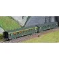 NW-286-REE Modeles NW286 Set de 2 voitures voyageurs DEV AO, SNCF, A8 et B10, logo jaune encadré, ep.IV, N - 1/160
