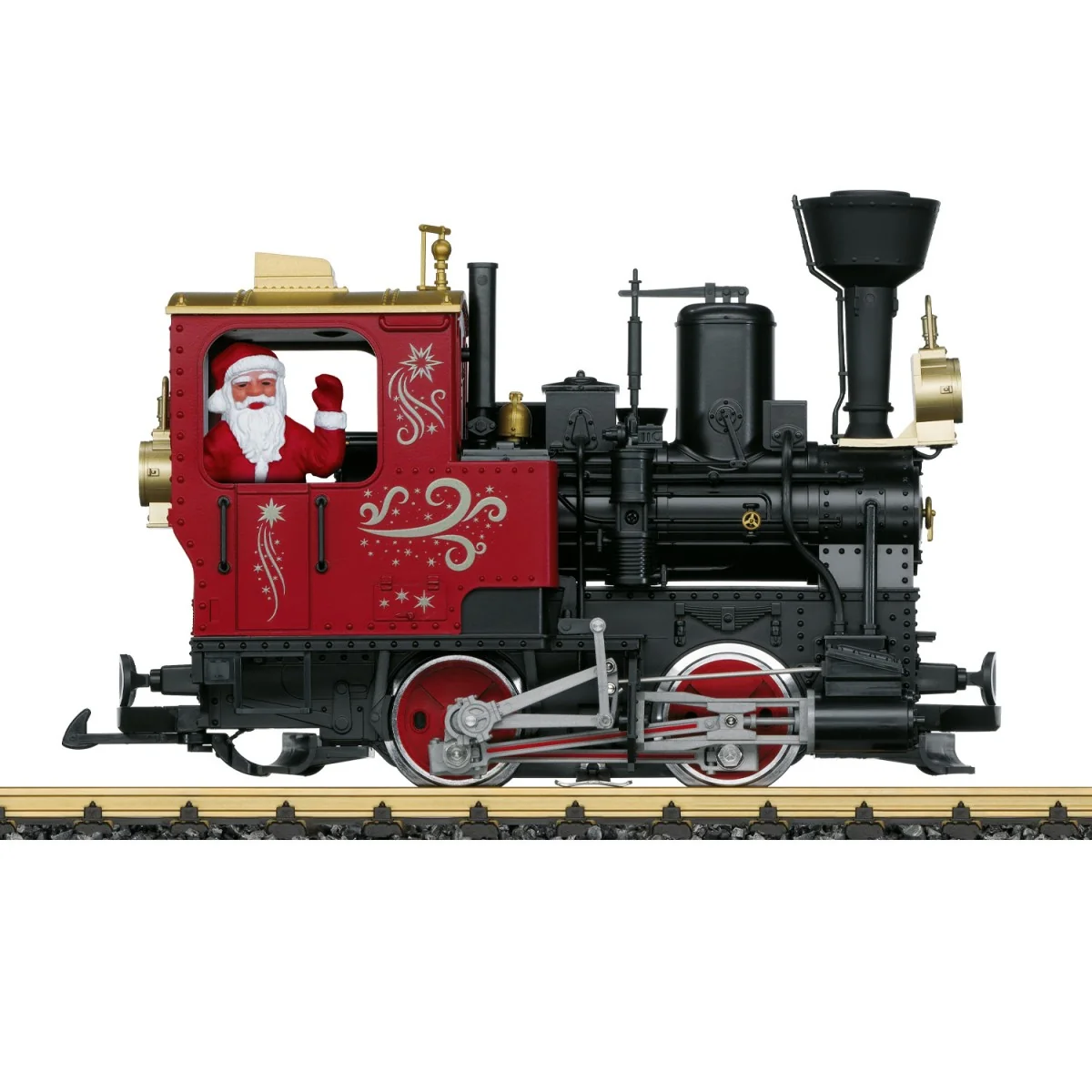 LGB 70308 Christmas Passenger Starter Set, with Light and Smoke Gen...