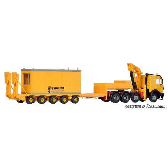 Kibri 13578 Tank transporter truck with auxiliary crane and bungalo... Kibri_13578-Kibri 13578 Tank transporter truck with auxiliary crane and bungalow - Kibri_13578