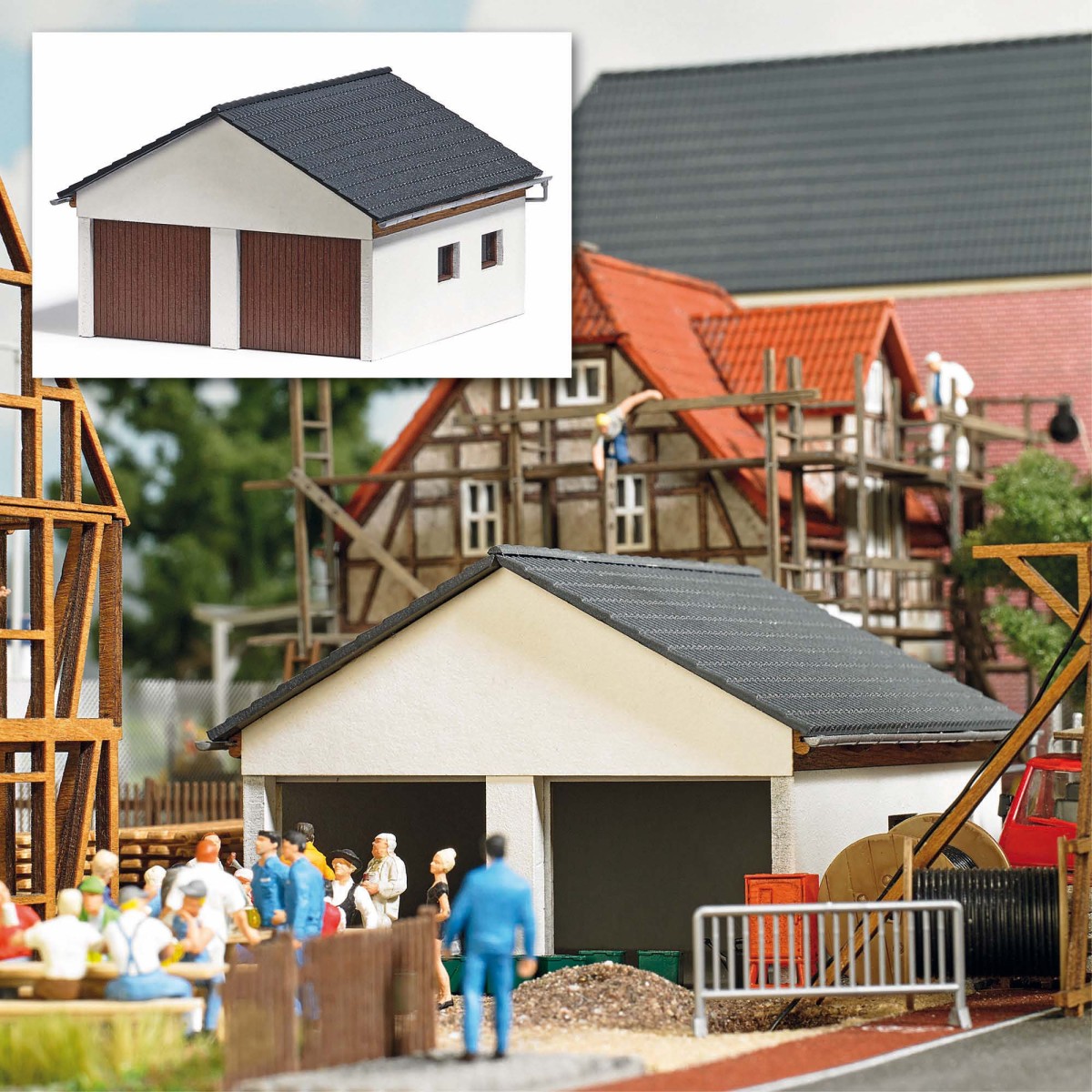 Busch 1647 Double garage - Busch_1647