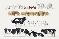 Preiser 0212584 Figures, Farm Animals x30