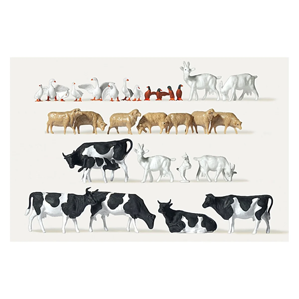 Preiser 0212584 Figures, Farm Animals x30 - Preiser_0212584