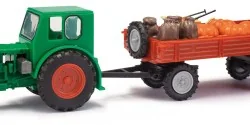 Busch 210006420 Tracteur Pionier RS01 + remorque chargée Citrouille/Sacs Busch véhicule Busch_210006420 - 1