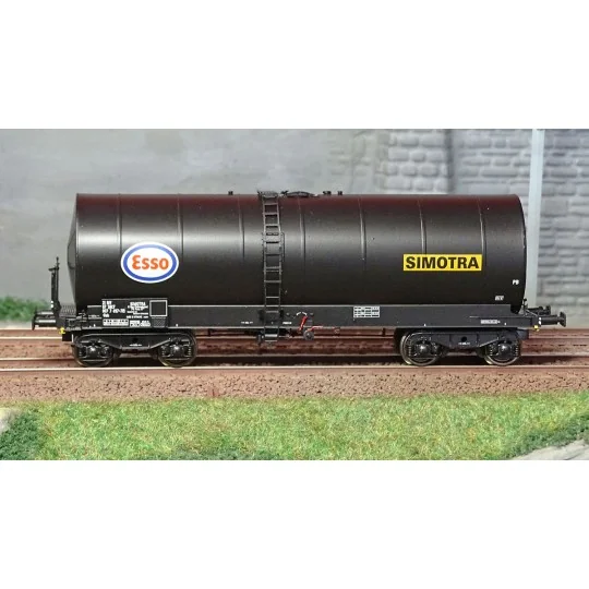 WB-654-Ree modeles WB654 Wagon citerne FAUVET-GIREL, bogies Y 23, SIMOTRA-ESSO