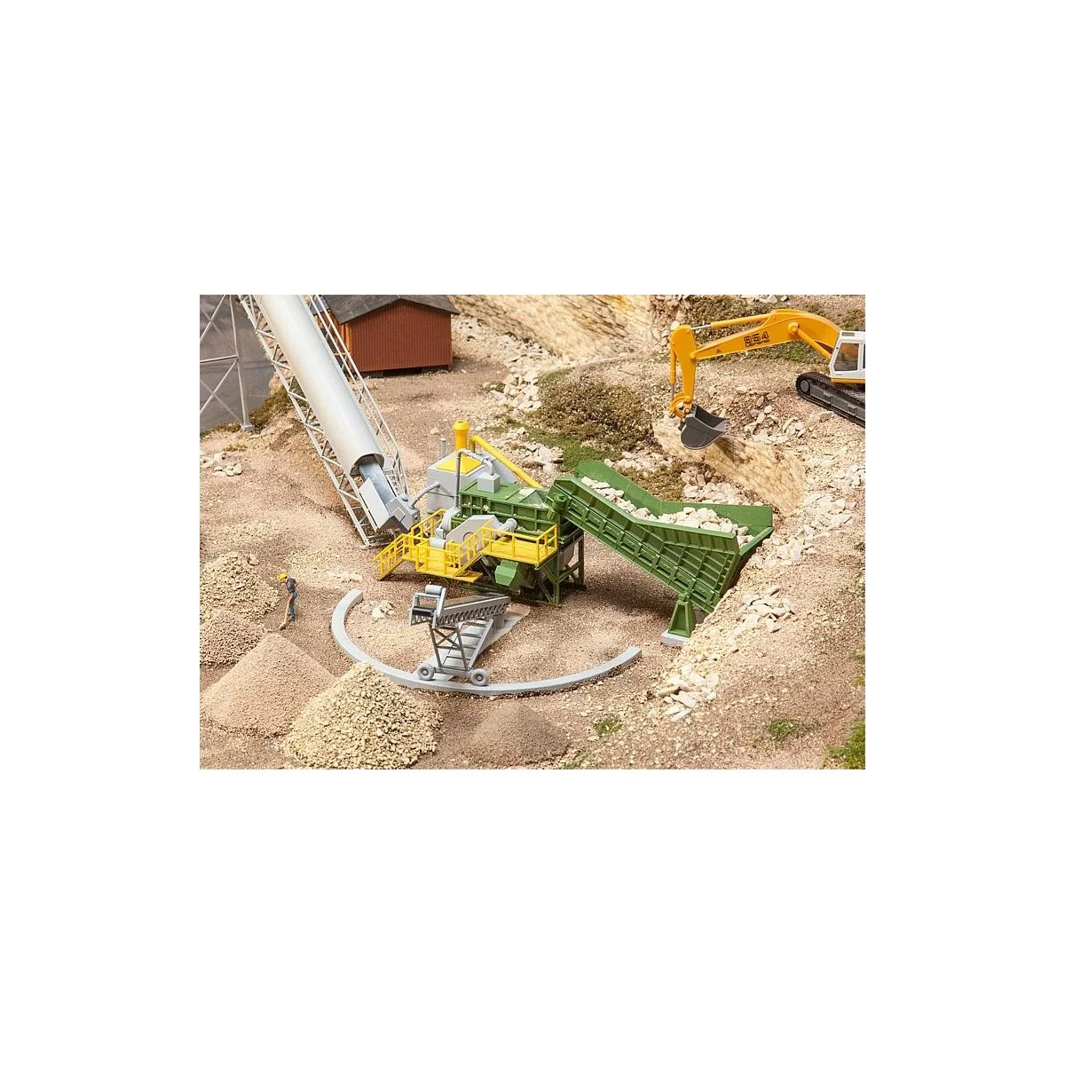 Faller 130173 Model Kit, Jaw Crusher with Conveyor - Faller_130173 Faller 130173 Model Kit, Jaw Crusher with Conveyor - Faller_130173