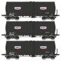 WB-662-Ree modeles WB662 Set de 3 wagons citerne FAUVET-GIREL, bogies Y 23, MOBIL