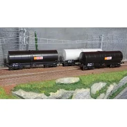 Ree modeles WB663 Set de 3 wagons citerne FAUVET-GIREL, bogies Y 23, SHELL Ree Modeles WB-663 - 1