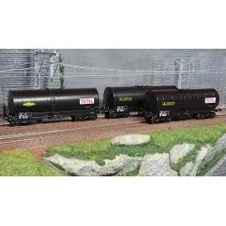 Ree Models WB664 Set of 3 FAUVET-GIREL tank wagons, Y 23 bogies, TO...