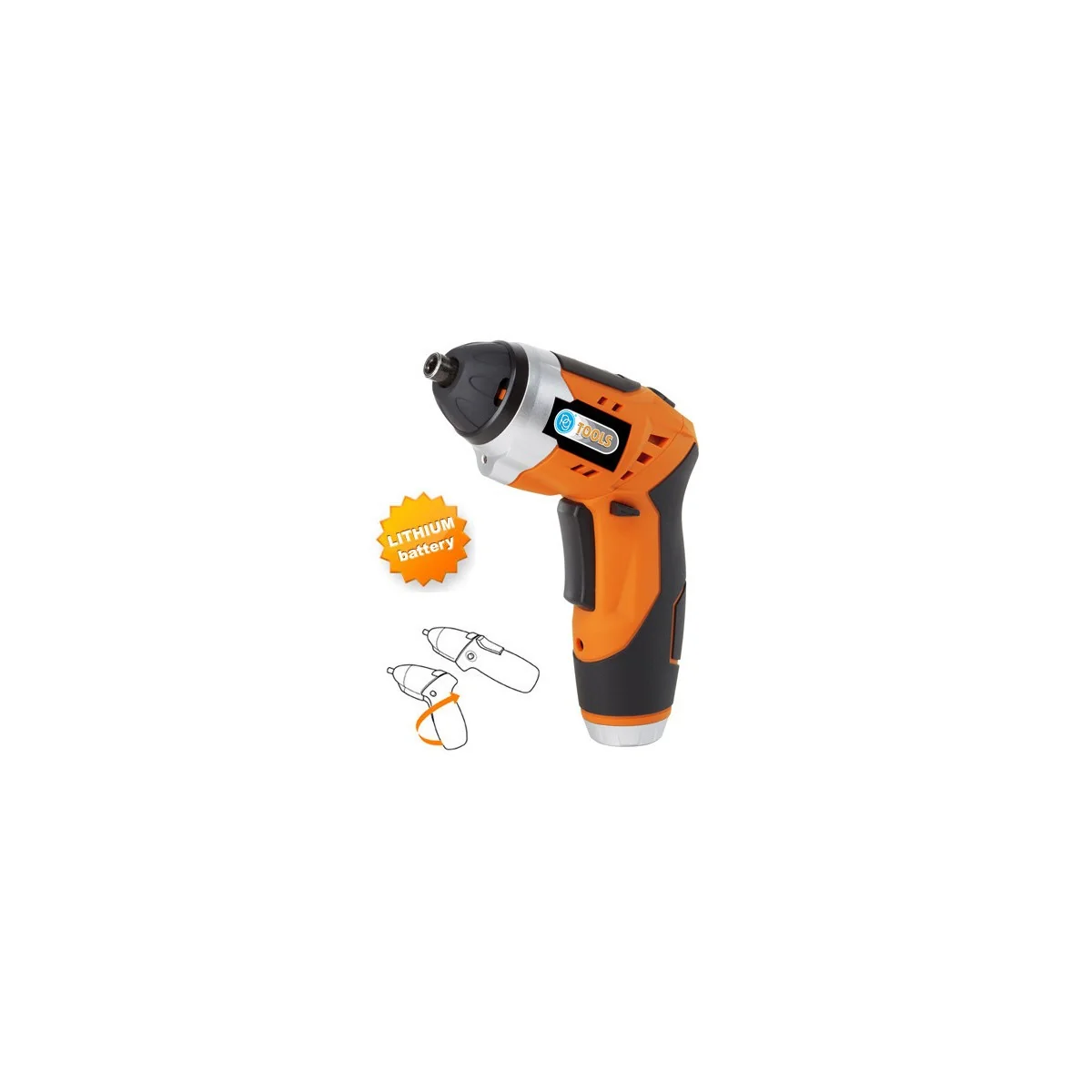 3.6V Lithium cordless screwdriver, 2 positions PG-Tools 3.6V Lithium cordless screwdriver, 2 positions PG-Tools