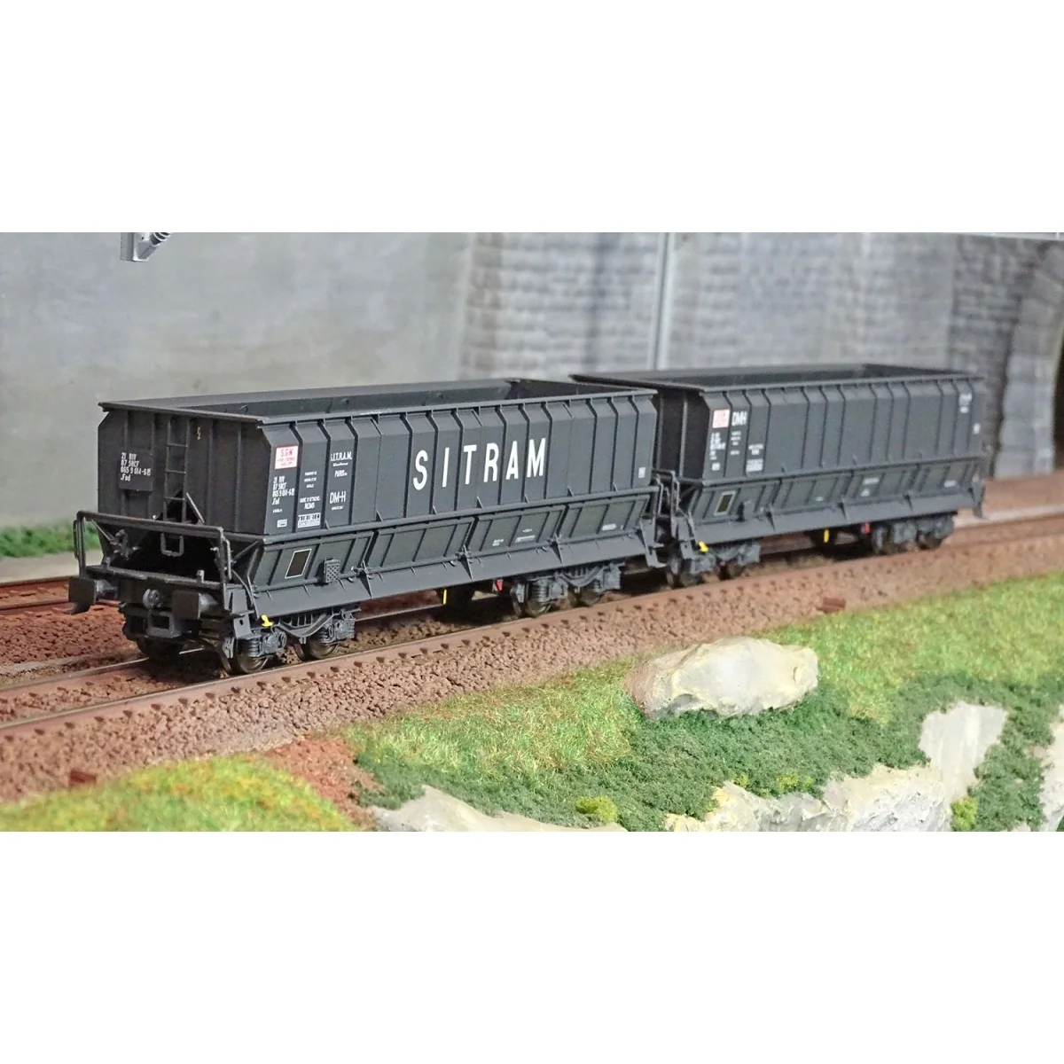 LS Models 31118 Set of 2 DMH/DM-H tipper wagons, SITRAM - Lsm_31118