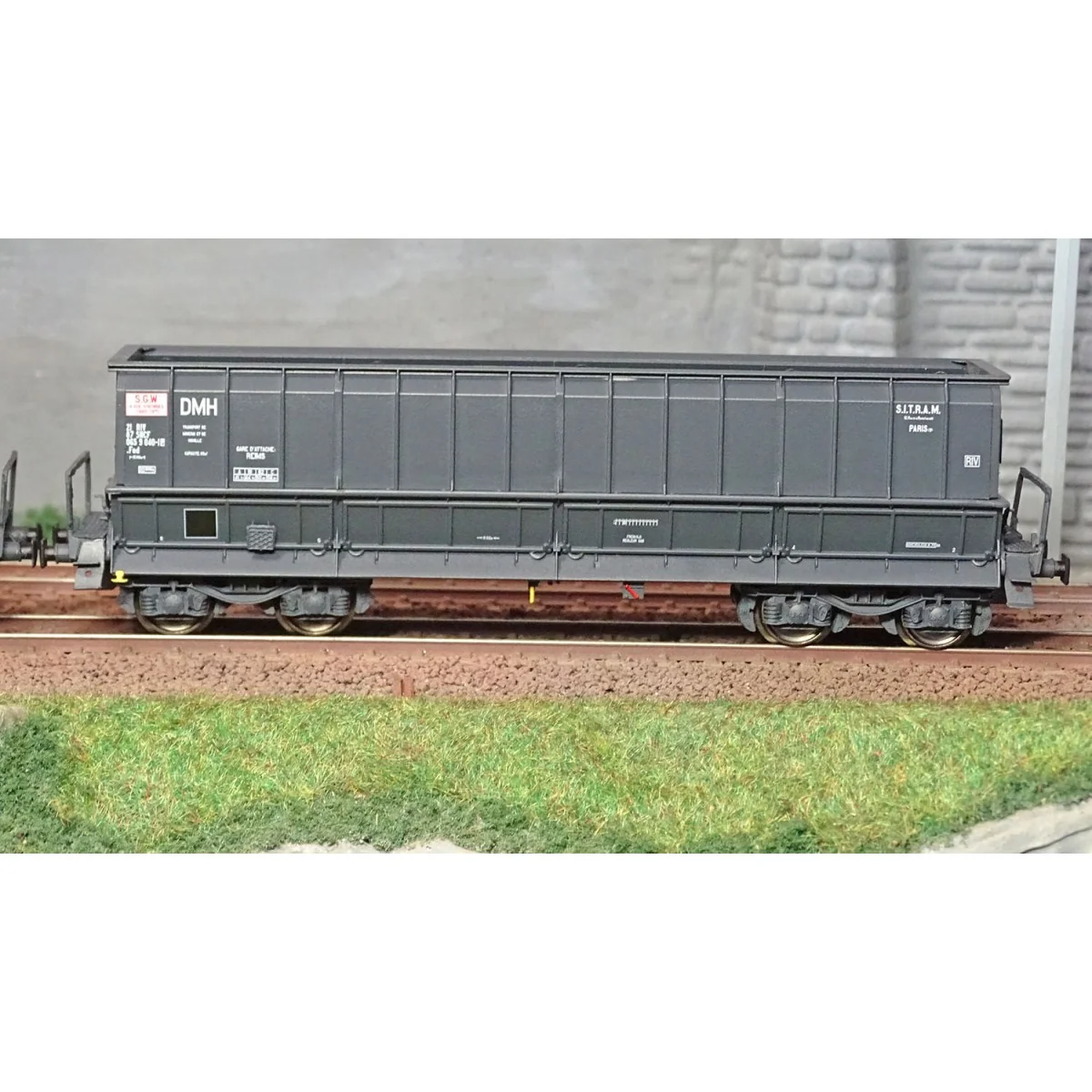 Ls Models 31118 Set de 2 wagons tombereaux DMH / DM-H, SITRAM Ls models Lsm_31118 - 3