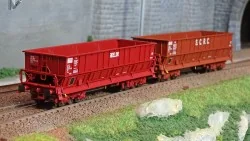 Ls Models 31119 Set de 2 wagons tombereaux DM, SIDELOR / S.C.R.C. Ls models Lsm_31119 - 1