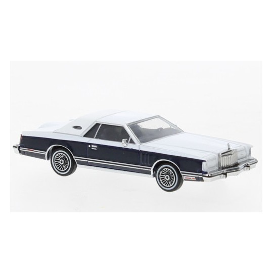 Sai_PCX870355-Brekina PCX870355 Lincoln Continental coupe, white/dark blue metallic