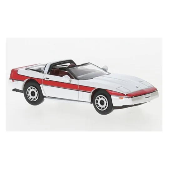 Sai_PCX870319-Brekina PCX870319 Chevrolet Corvette C4 targa, white / red
