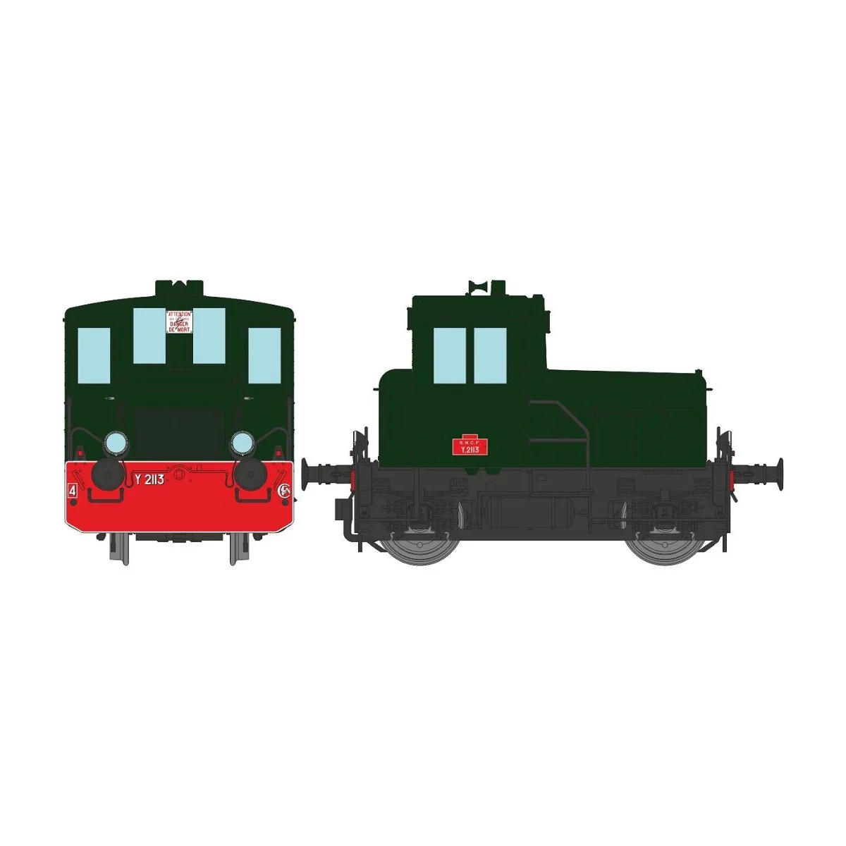 Ree Modeles MB144.S Y2113 Original Diesel Locomotive, Green 306, Re... Ree Modeles MB144.S Y2113 Original Diesel Locomotive, Green 306, Re...