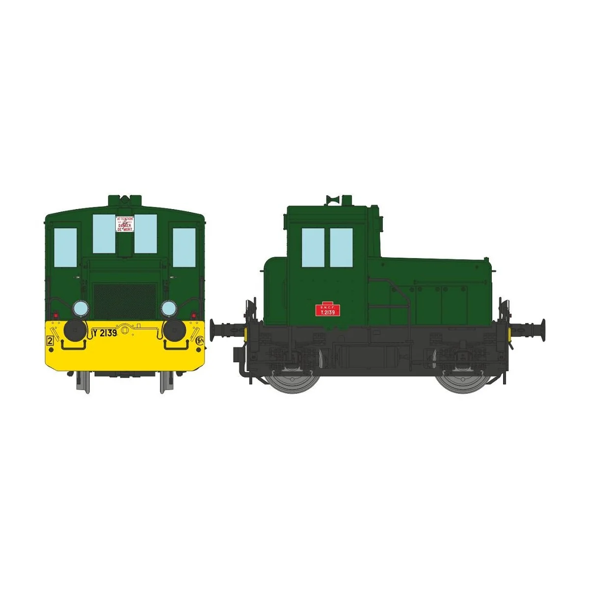 Ree Modeles MB146.S Y2139 diesel shunting locomotive, yellow sleepe...