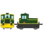 MB-147.S-Ree Modeles MB147.S Y2103 Diesel Locomotive, Green 301, yellow sleepers and stripes, black chassis, Southeast region, digital so