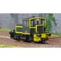 MB-147-Ree Modeles MB147 Y2103 diesel shunting locomotive, Green 301, yellow crossbeams and stripes, black chassis, Southeast