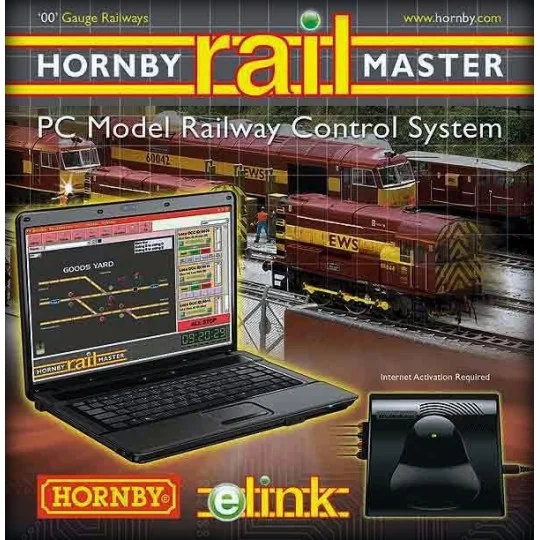 Hornby R8312 Elink Digital Command Center with Hornby Railmaster So... R8312P-Hornby R8312 Elink Digital Command Center with Hornby Railmaster Software - R8312P