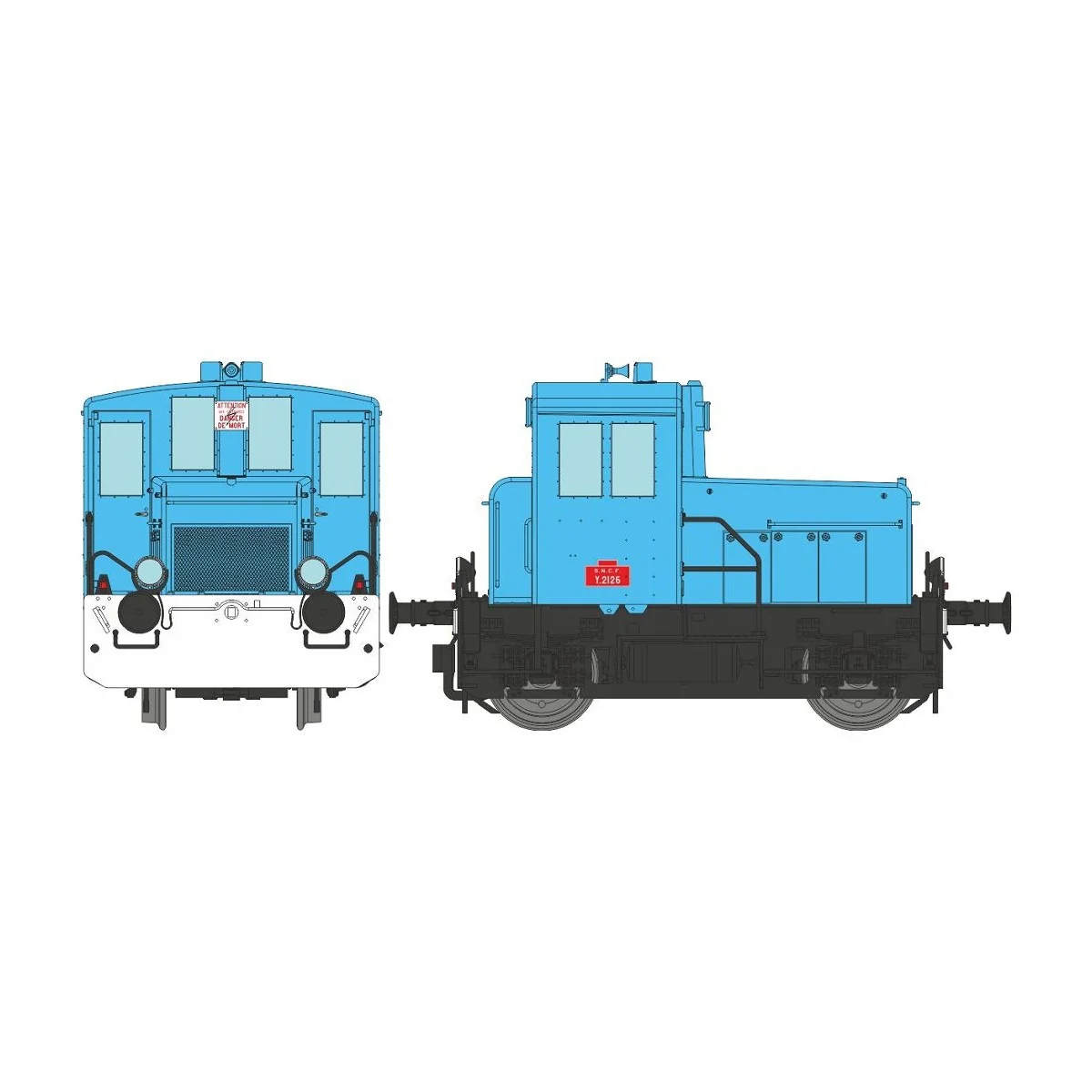 Ree Modeles MB149 Y2126 Diesel Shunting Locomotive, Industrial Blue... Ree Modeles MB149 Y2126 Diesel Shunting Locomotive, Industrial Blue...